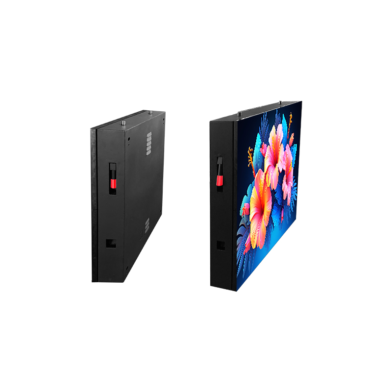 Snap outdoor LED cabinet front and rear views