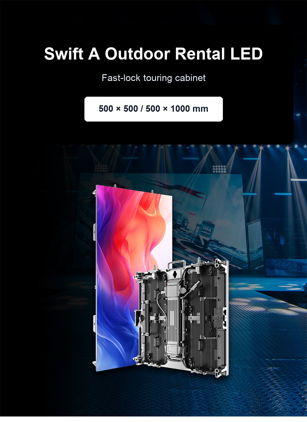 Swift Outdoor Rental LED cabinet