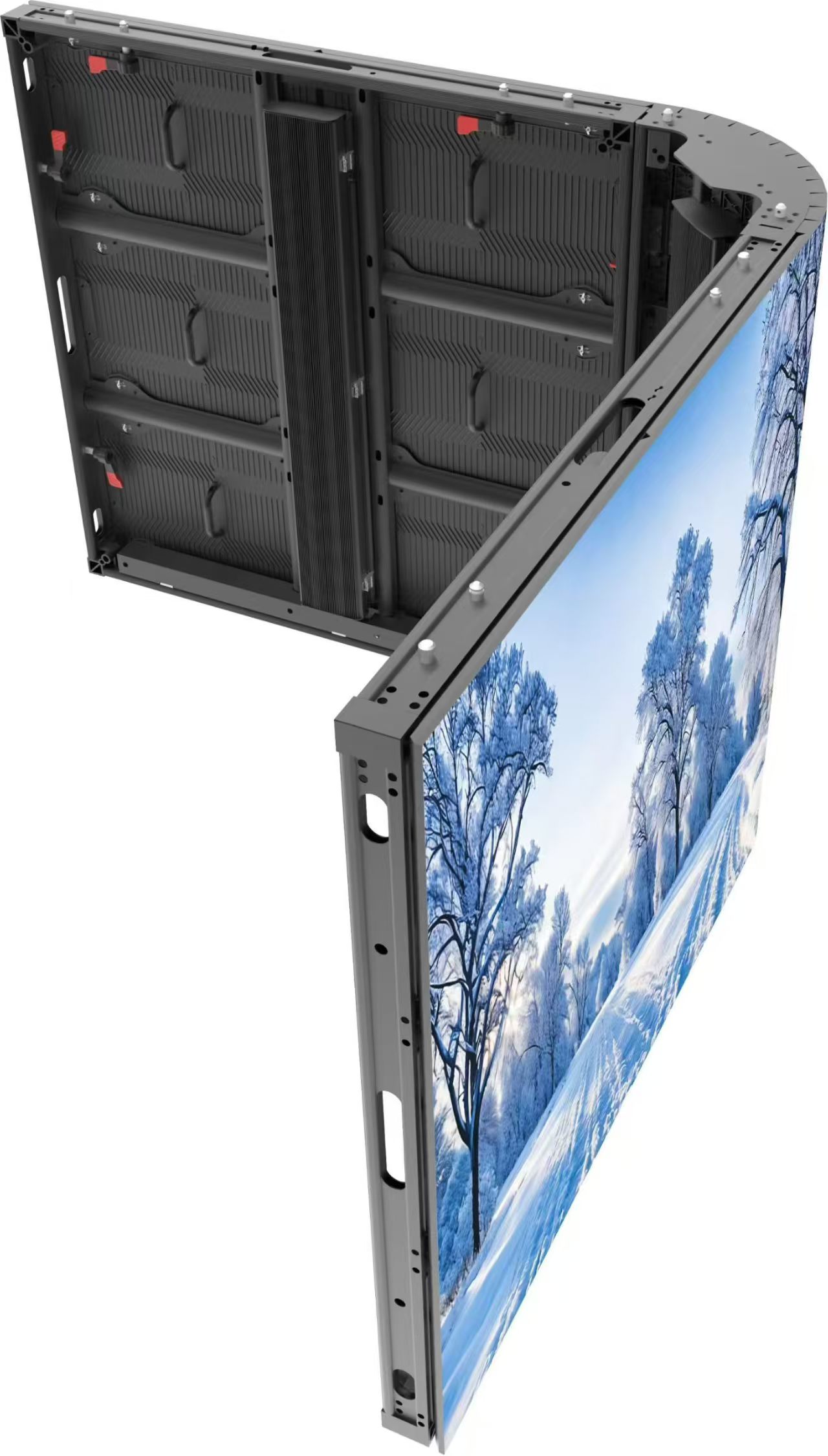 Titan 960 Pro outdoor LED cabinet, front and rear configuration